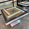 Automatic Mahjong Table – White Frame with Green Playing Surface