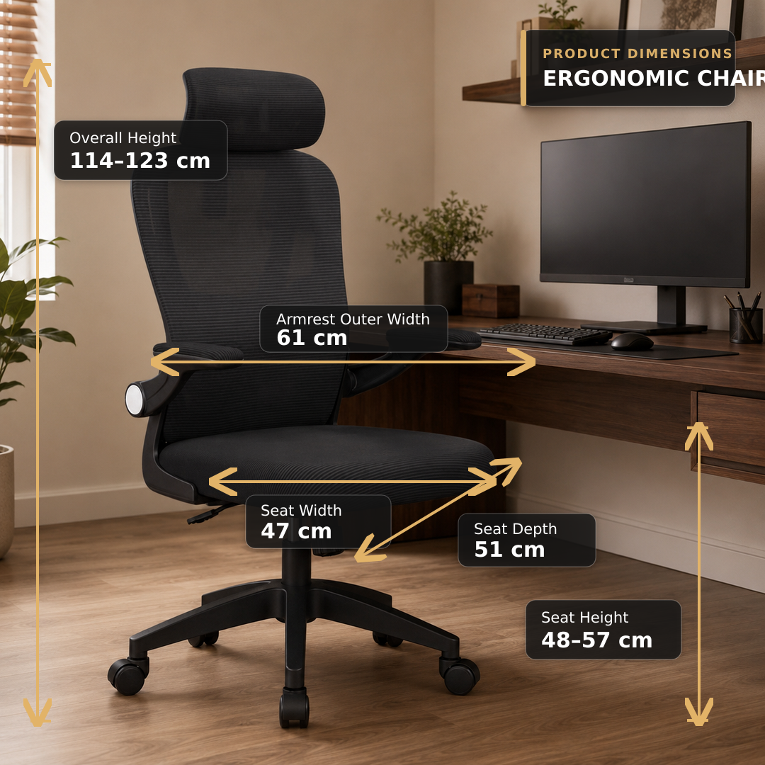 Adjustable Lumbar Support Office Chair Melbourne | Mesh Chair