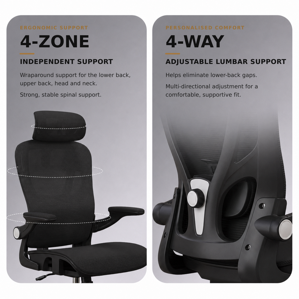 Adjustable Lumbar Support Office Chair Melbourne | Mesh Chair