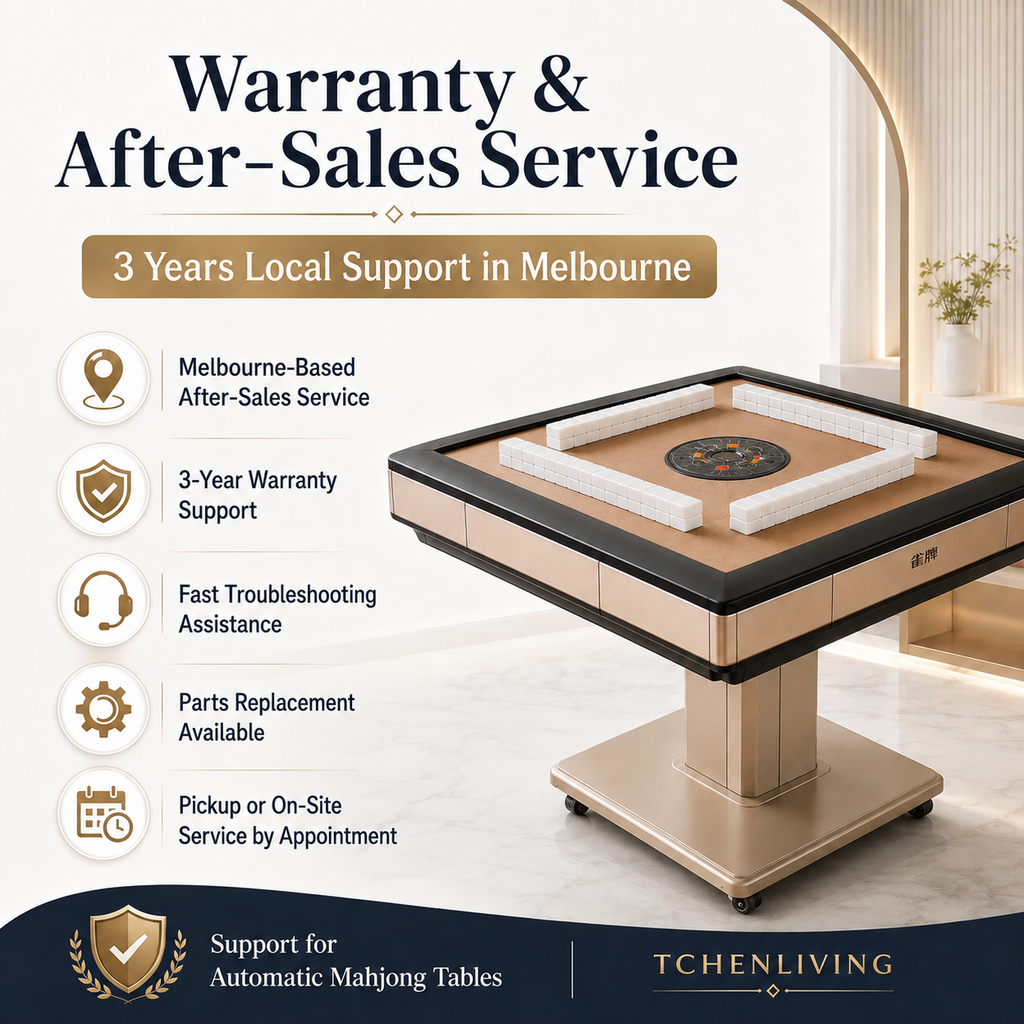 Automatic Mahjong Table Melbourne – White & Green